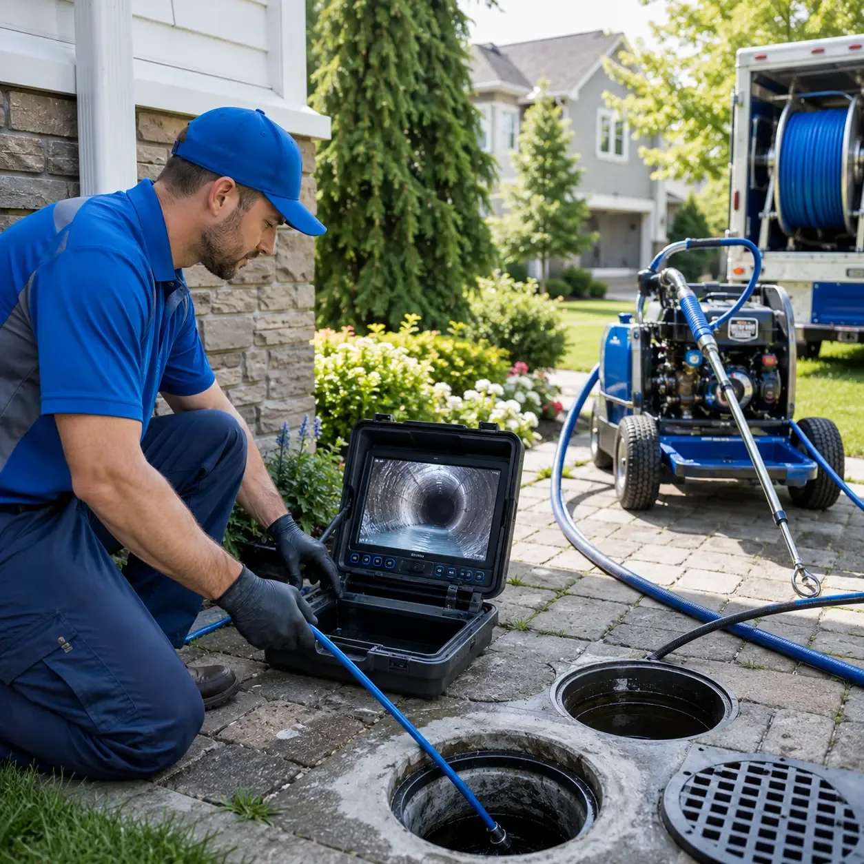 Outdoor drain cleaning professionals serving Edinburg, PA